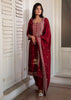 Maroon Majesty Metallic Embroidered Suit (10702842003649)