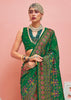 Dark Green Woven Kashmiri Jamewar Saree