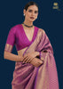 ROYAL PRINCES WINEBERRY PURPLE WOVEN KANJIVARAM SAREE (6784138117313)