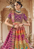 Multicolor Banarasi Silk Embroidered Lehenga
