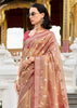 Sand Beige Woven Tissue Silk Saree