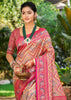 Magenta Pink Dual Tone Woven Banarasi Silk Saree