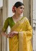 Cyber Yellow Woven Patola Silk Saree