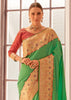 Vibrant Green Woven Banarasi Silk Saree