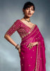 Princess Pink Designer Silk Saree
