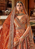 Blazing Orange Heavy Embroidered Designer Lehenga