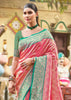 Salmon Pink Woven Kanjivaram Silk Saree