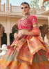 Multicolor Banarasi Silk Embroidered Lehenga
