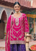 Pink And Purple Embroidered Designer Suit Set