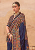 Medieval Blue Printed Kashmiri Jamewar Saree