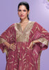 Earthy Red Georgette Kaftaan Sharara Set