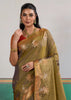 Herbal Green Woven Tussar Silk Saree