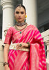 Bridal Pink Woven Banarasi Silk Saree