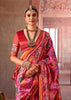 Blush Pink Printed Patola Silk Saree