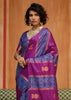 Shades Of Purple Woven Banarasi Silk Saree