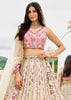Pristine White Tissue Embroidered Wedding Lehenga