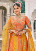 Yellow & Orange Heavy Embroidered Designer Lehenga