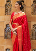 BRIDAL RED AND GOLD WOVEN KANJIVARAM SAREE (6946395259073)