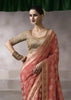 “Exclusive Offer” : Peach Pink Banarasi Designer Saree With Embroidered Blouse