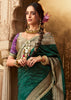“Exclusive Offer” : Forest Green Woven Banarasi Silk Saree