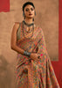 Khaki Brown Woven Kashmiri Jamewar Silk Saree