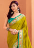 Lime Green Woven Banarasi Patola Silk Saree
