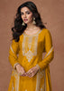 Haldi Yellow Heavy Embroidered Sharara Set
