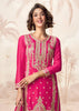 Queen Pink Wedding Wear Embroidered Plazzo Set