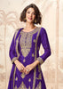Ultra Violet Wedding Wear Embroidered Plazzo Set