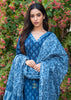 Indigo Blue Bloom Print Suit Set (10702035419329)