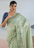 Fair Green Woven Tissue Silk Saree
