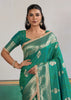 Fair Green Woven Banarasi Satin Silk Saree