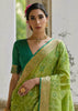 Pistachio Green Woven Patola Silk Saree