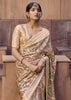 Sand Beige Digital Printed Silk Saree