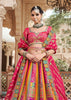 Multicolor Banarasi Silk Embroidered Lehenga