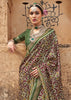 Medium Green Printed Patola Saree