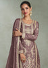 Twilight Mauve Embroidered Plazzo Set