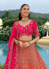 Glamorous Rani Pink Embroidered Lehenga