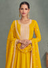 Haldi Yellow Embroidered Anarkali with Dupatta
