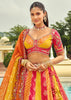 Multicolor Embroidered Stitched Designer Lehenga