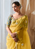 Pre Order: Delight Yellow Designer Silk Saree