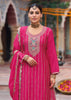 Magenta Pink Embroidered Designer Suit Set