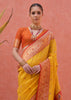 Vibrant Yellow Woven Paithani Silk Saree