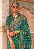 Alpine Green Printed Patola Silk Saree