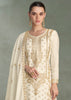 Off White Embroidered Plazzo Set