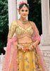 Yellow Heavy Embroidered Designer Lehenga