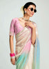 Delight Multicolour Ombre Banarasi Tissue Saree