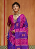 Shades Of Purple Woven Banarasi Silk Saree