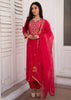 Red Filigree Bloom Silk Suit (10702044070081)