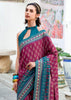 Wine Purple Woven Soft Silk Saree